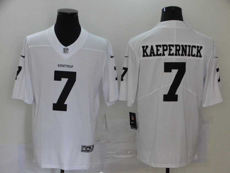 Men's Las Vegas Raiders Colin Kaepernick #7 White Jersey